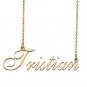 Custom Personalized Name Necklace in Golden Silver for Women Tristian