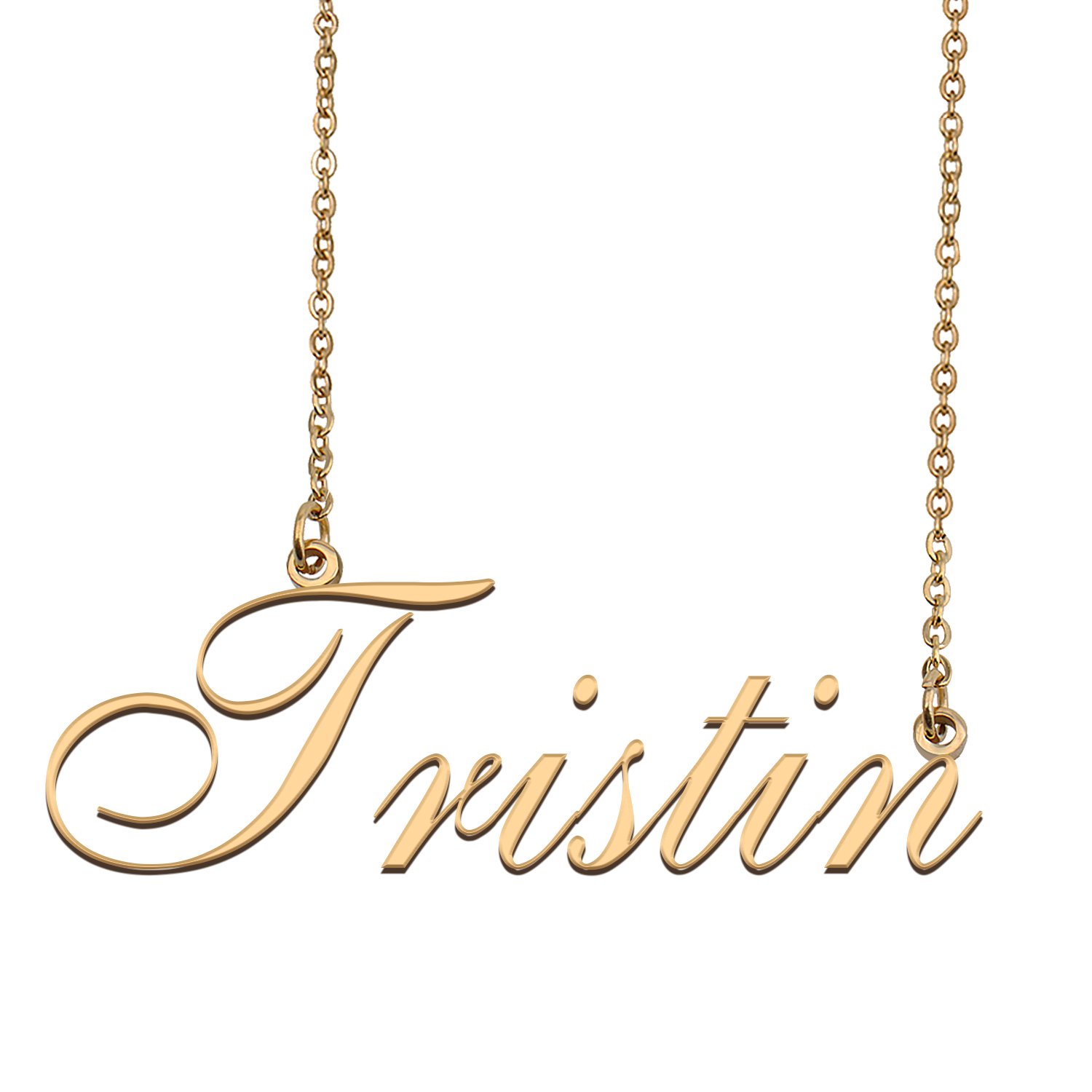 Custom Personalized Name Necklace in Golden Silver for Women Tristin