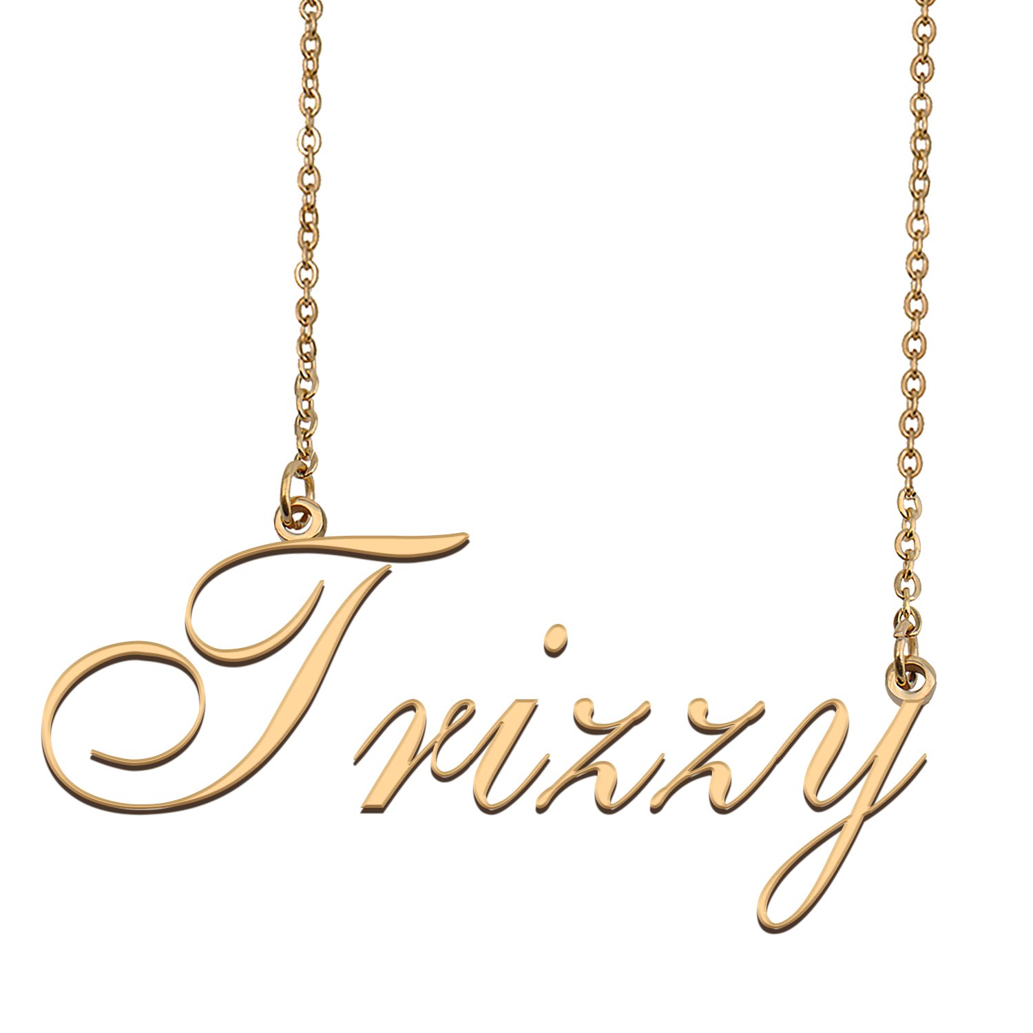 Custom Personalized Name Necklace in Golden Silver for Women Trizzy