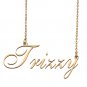 Custom Personalized Name Necklace in Golden Silver for Women Trizzy