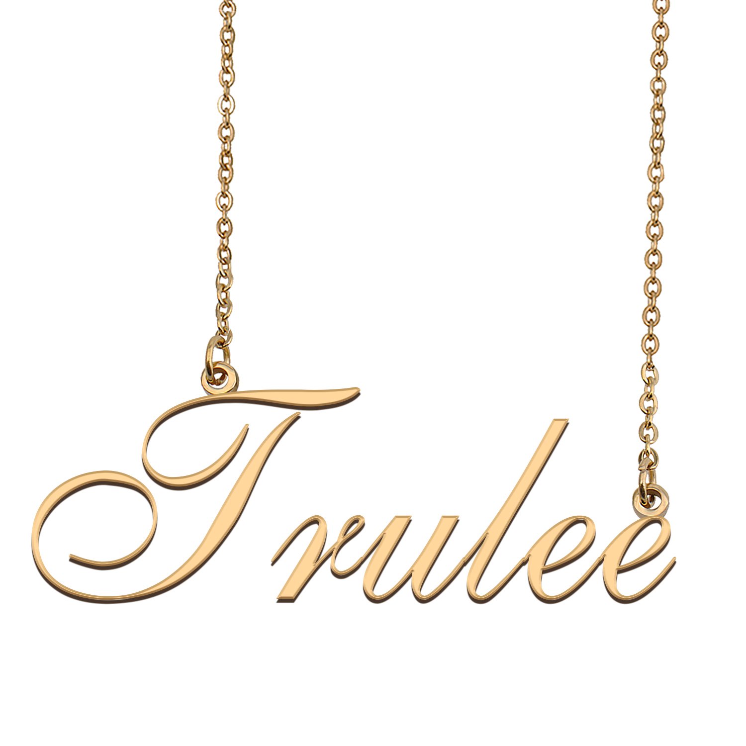 Custom Personalized Name Necklace in Golden Silver for Women Trulee