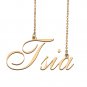 Custom Personalized Name Necklace in Golden Silver for Women Tsia