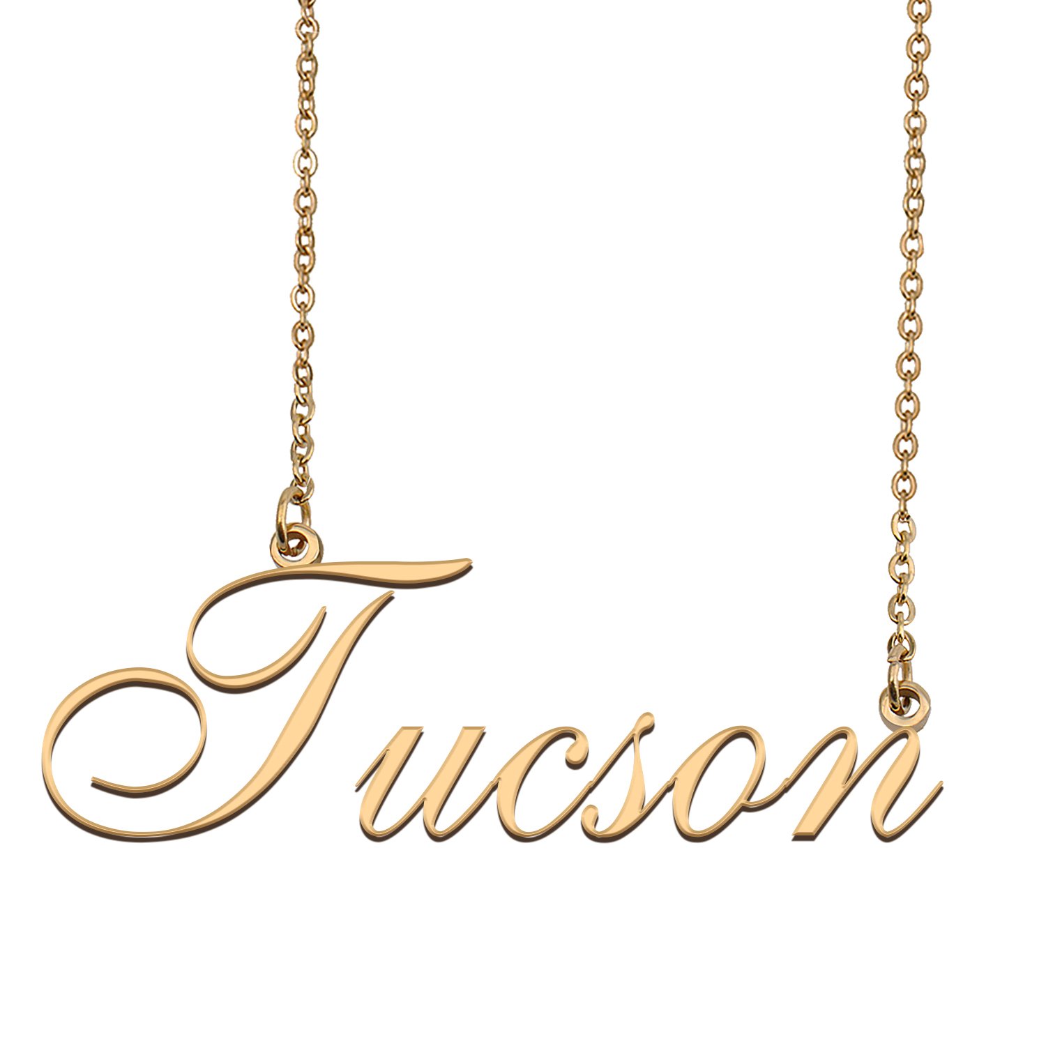 Custom Personalized Name Necklace in Golden Silver for Women Tucson