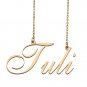 Custom Personalized Name Necklace in Golden Silver for Women Tuli