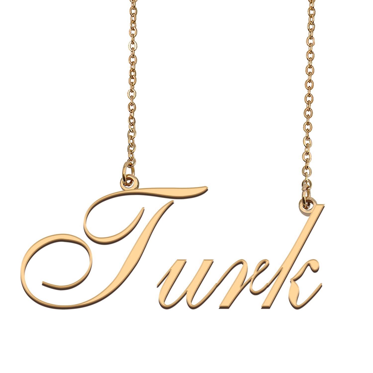 Custom Personalized Name Necklace in Golden Silver for Women Turk