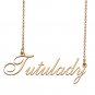 Custom Personalized Name Necklace in Golden Silver for Women Tutulady