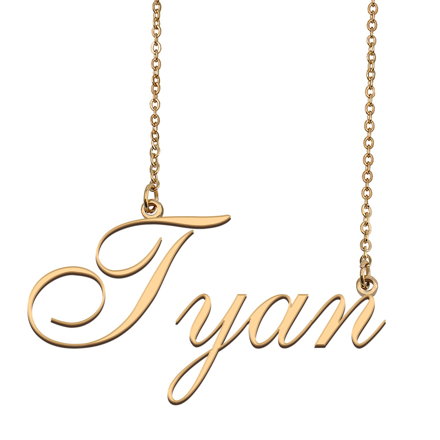 Custom Personalized Name Necklace in Golden Silver for Women Tyan