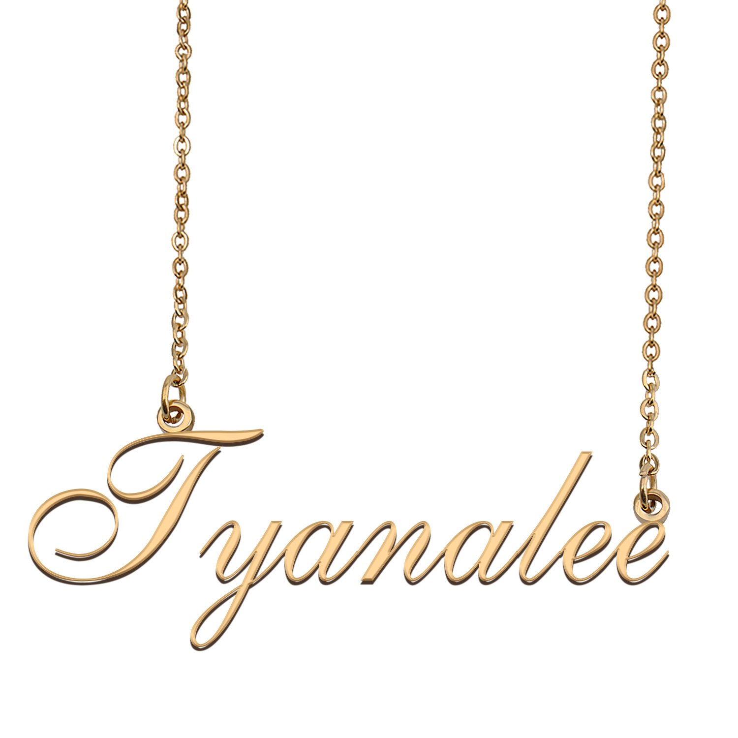 Custom Personalized Name Necklace in Golden Silver for Women Tyanalee