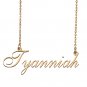 Custom Personalized Name Necklace in Golden Silver for Women Tyanniah