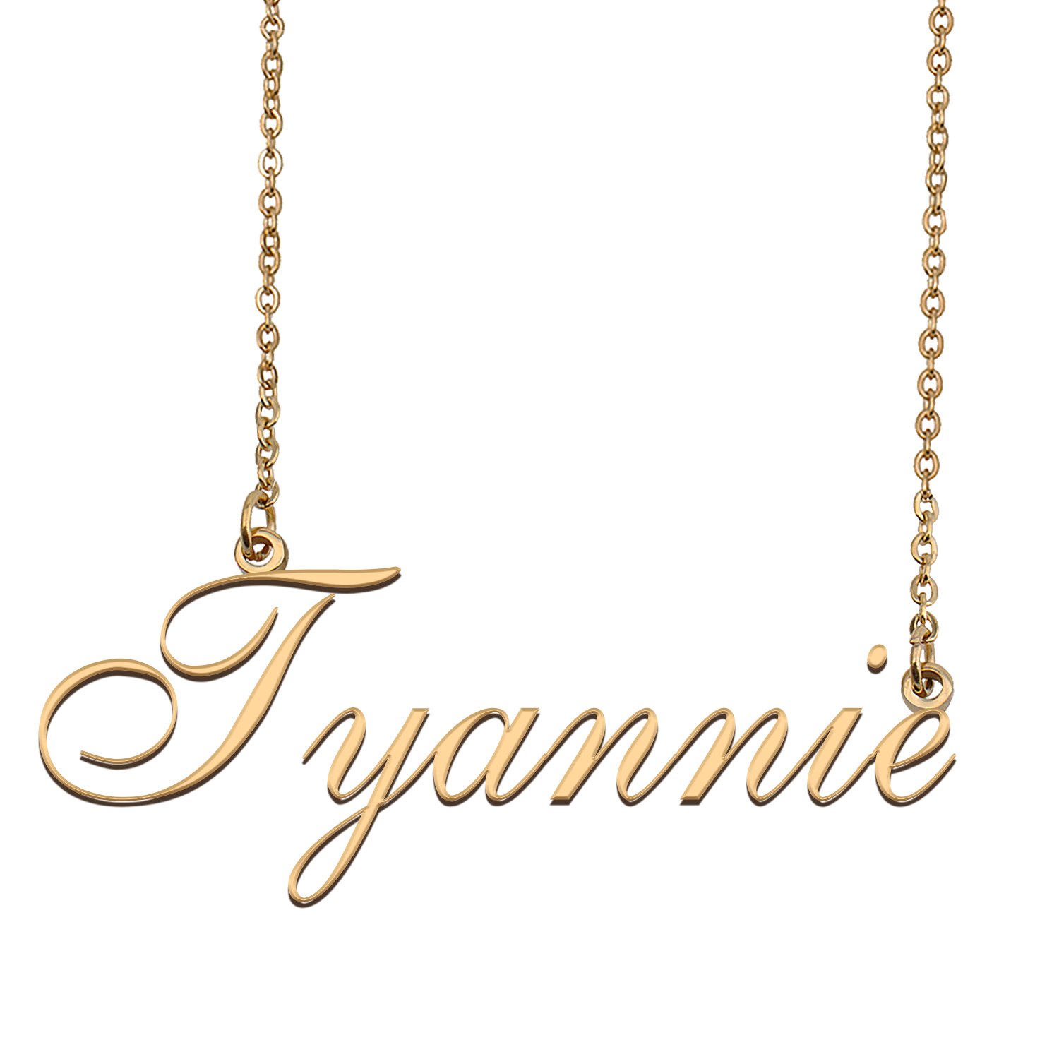 Custom Personalized Name Necklace in Golden Silver for Women Tyannie