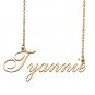 Custom Personalized Name Necklace in Golden Silver for Women Tyannie