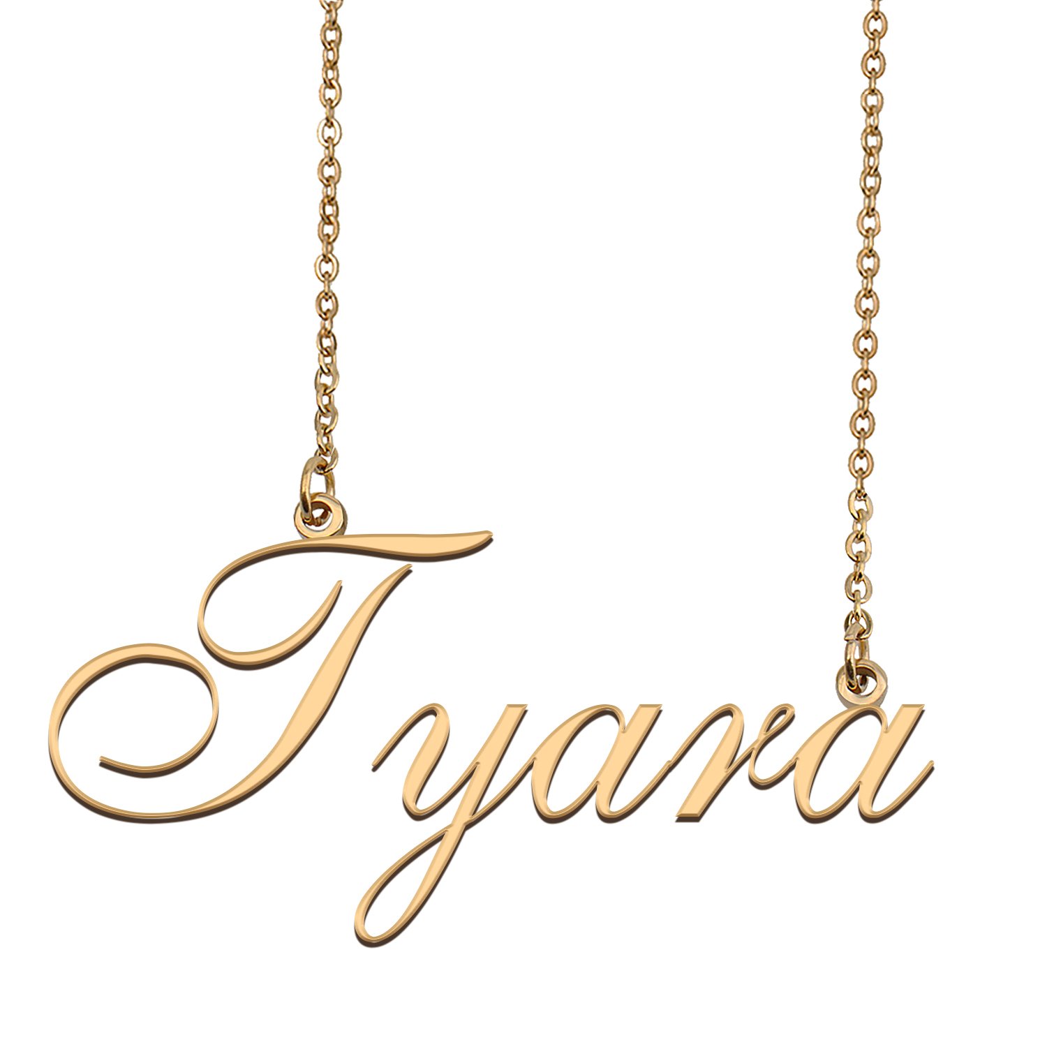 Custom Personalized Name Necklace in Golden Silver for Women Tyara