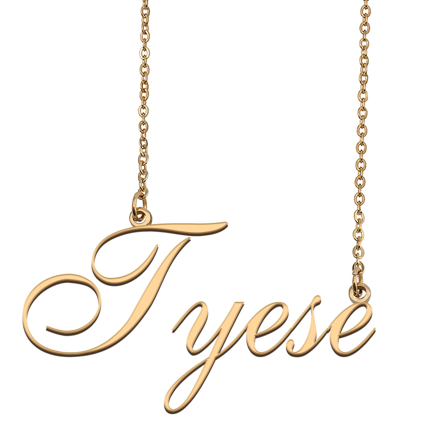 Custom Personalized Name Necklace in Golden Silver for Women Tyese