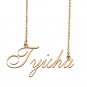 Custom Personalized Name Necklace in Golden Silver for Women Tyisha