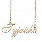 Custom Personalized Name Necklace in Golden Silver for Women Tyjaisha