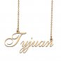 Custom Personalized Name Necklace in Golden Silver for Women Tyjuan