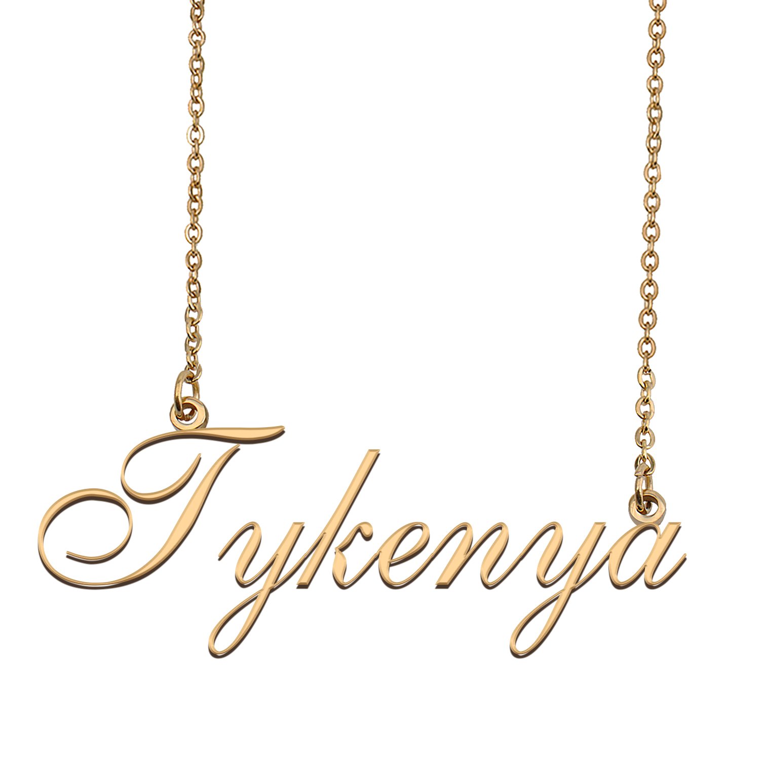 Custom Personalized Name Necklace in Golden Silver for Women Tykenya