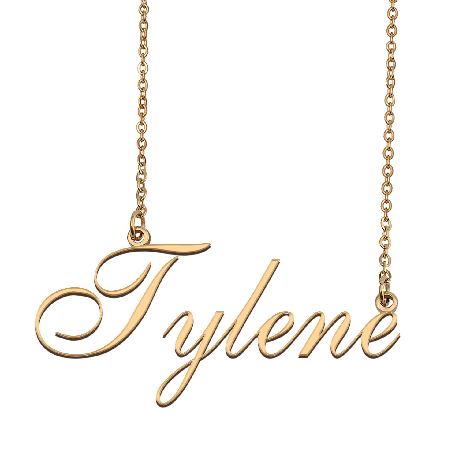 Custom Personalized Name Necklace in Golden Silver for Women Tylene