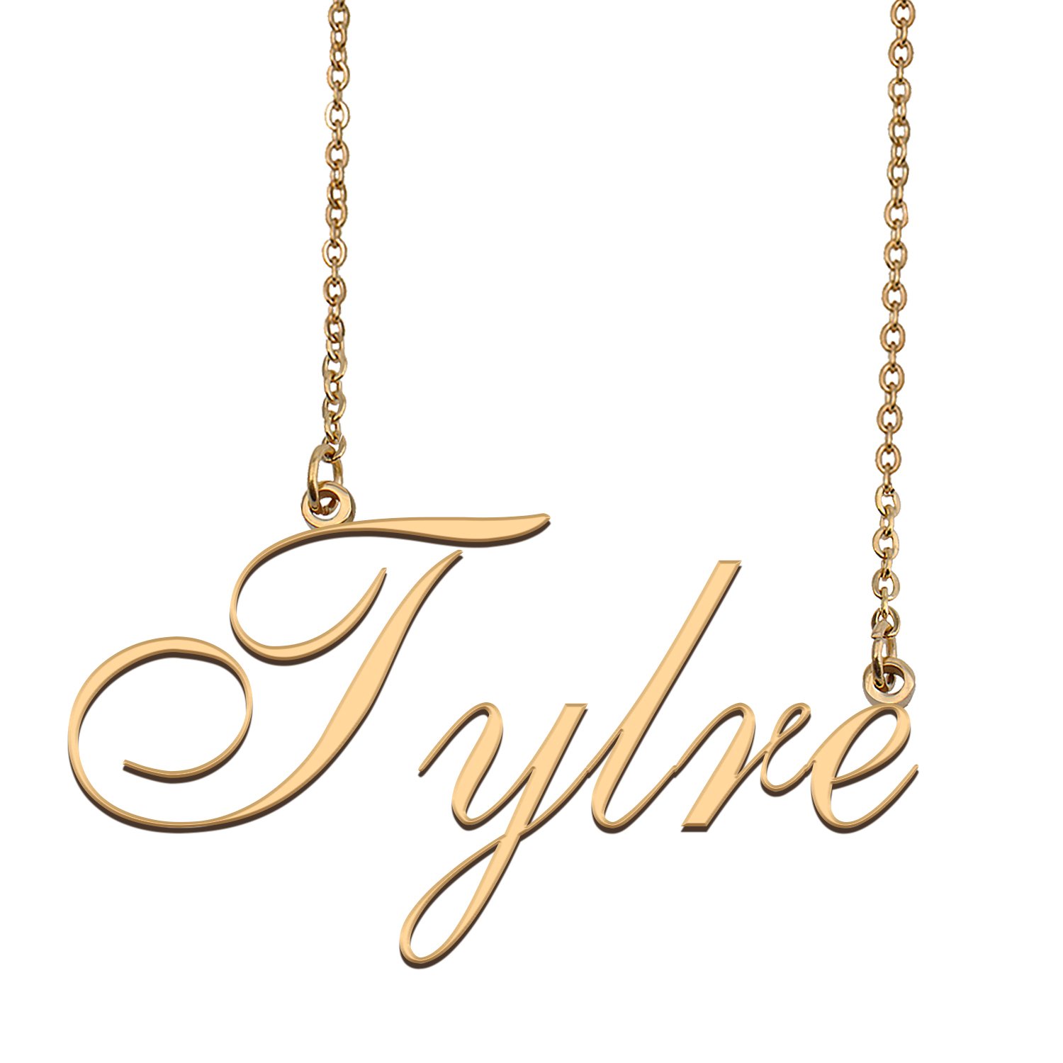 Custom Personalized Name Necklace in Golden Silver for Women Tylre