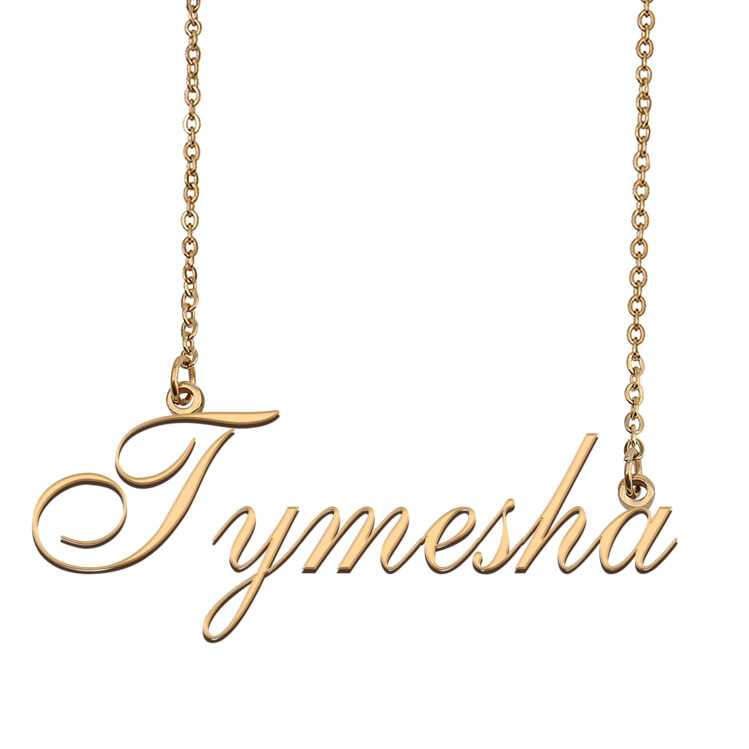 Custom Personalized Name Necklace in Golden Silver for Women Tymesha