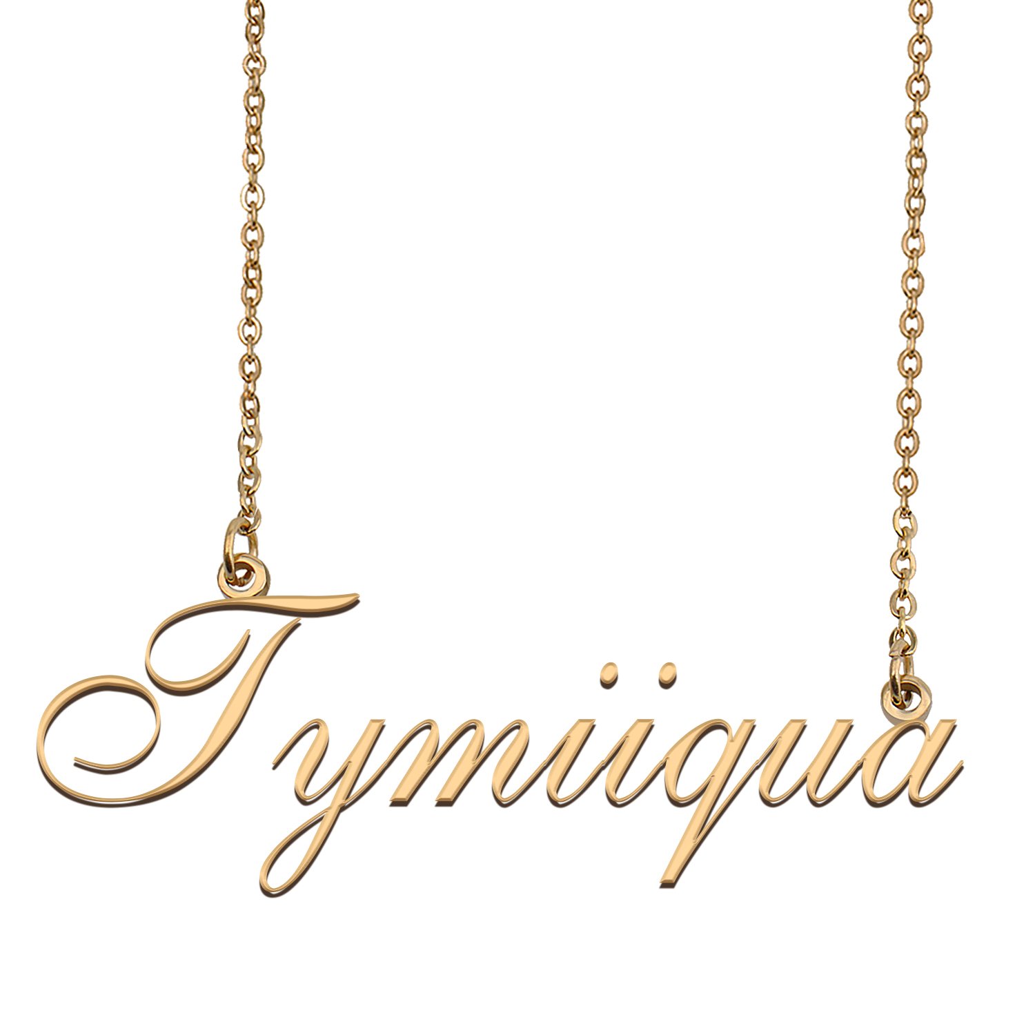 Custom Personalized Name Necklace in Golden Silver for Women Tymiiqua