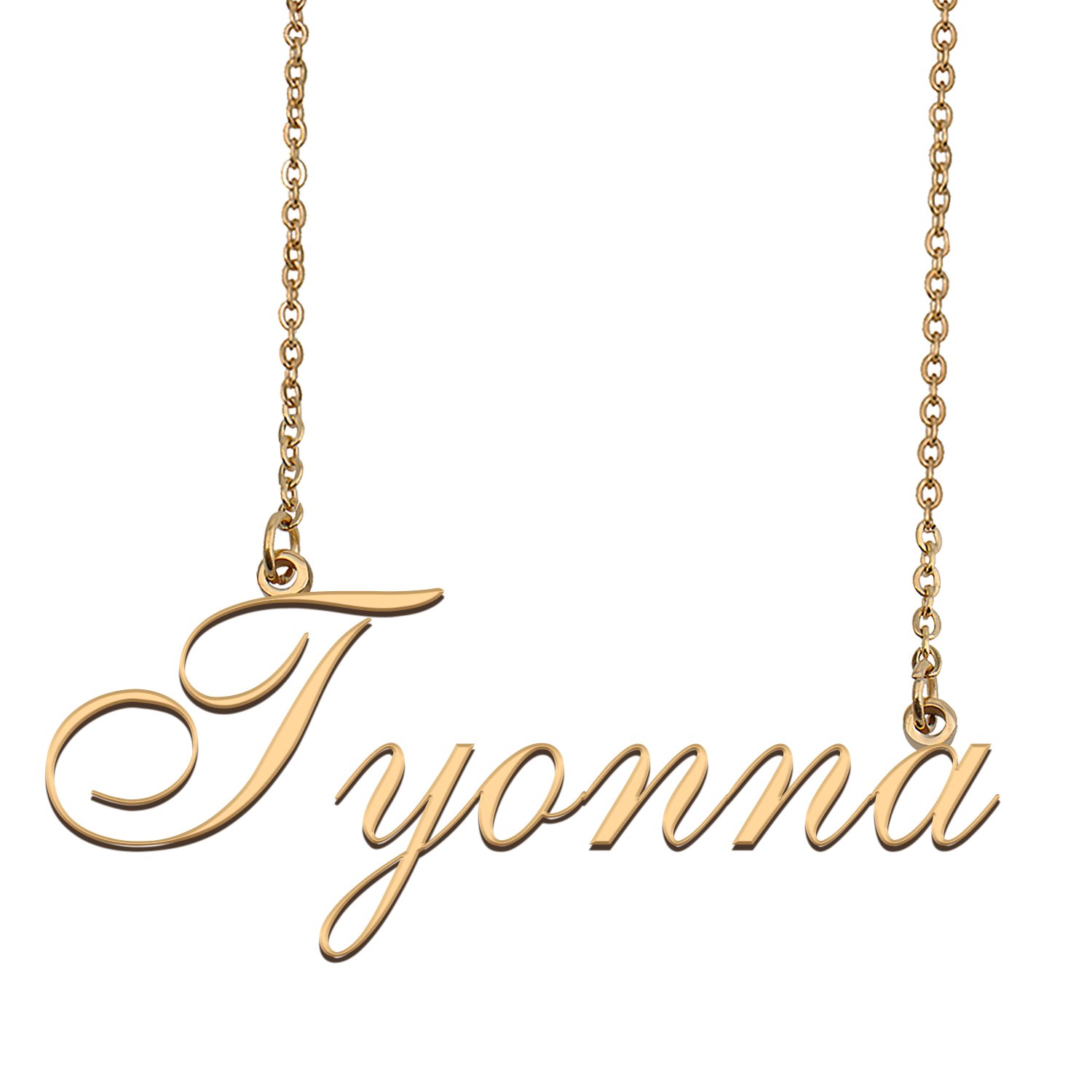 Custom Personalized Name Necklace in Golden Silver for Women Tyonna