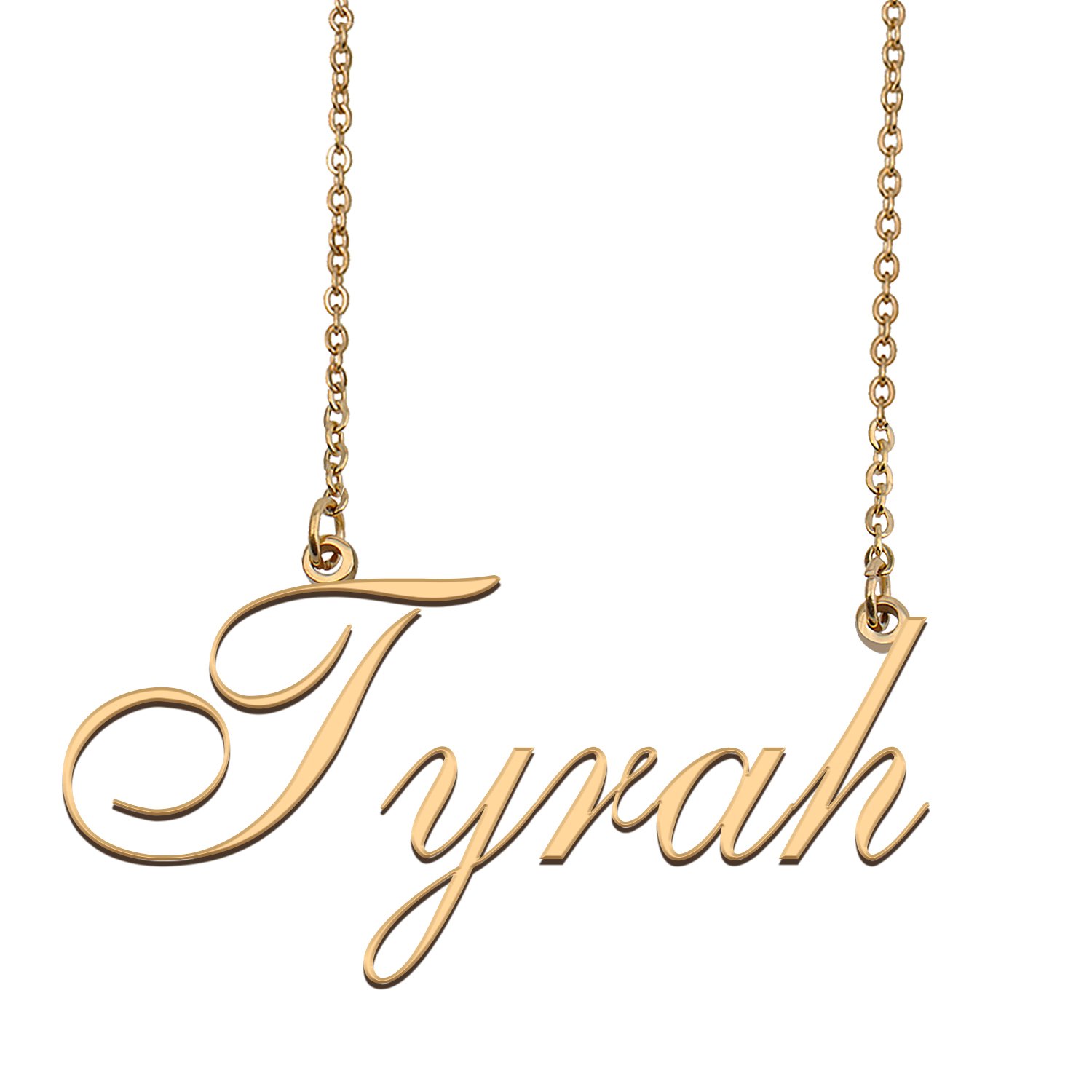 Custom Personalized Name Necklace in Golden Silver for Women Tyrah