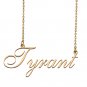 Custom Personalized Name Necklace in Golden Silver for Women Tyrant