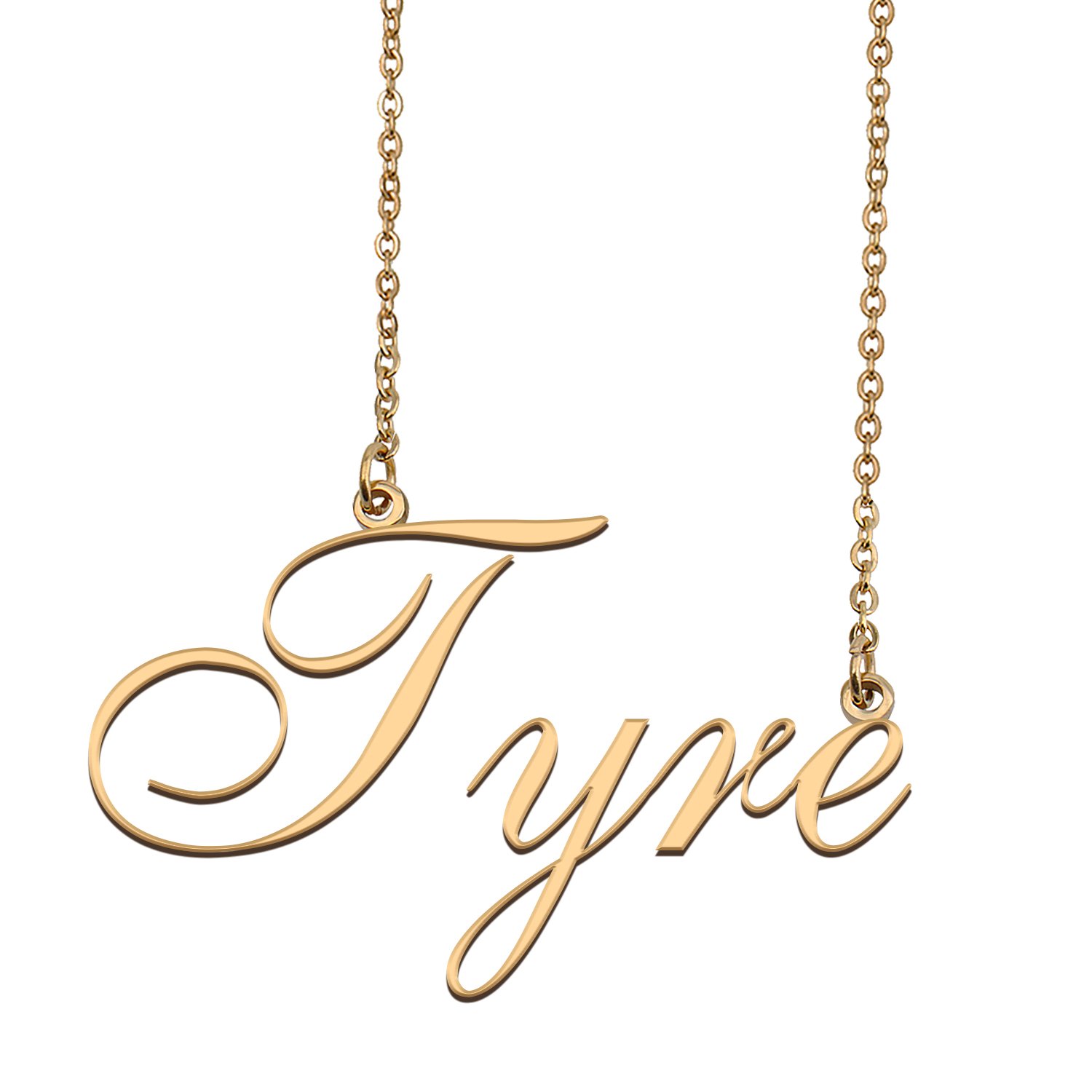 Custom Personalized Name Necklace in Golden Silver for Women Tyre