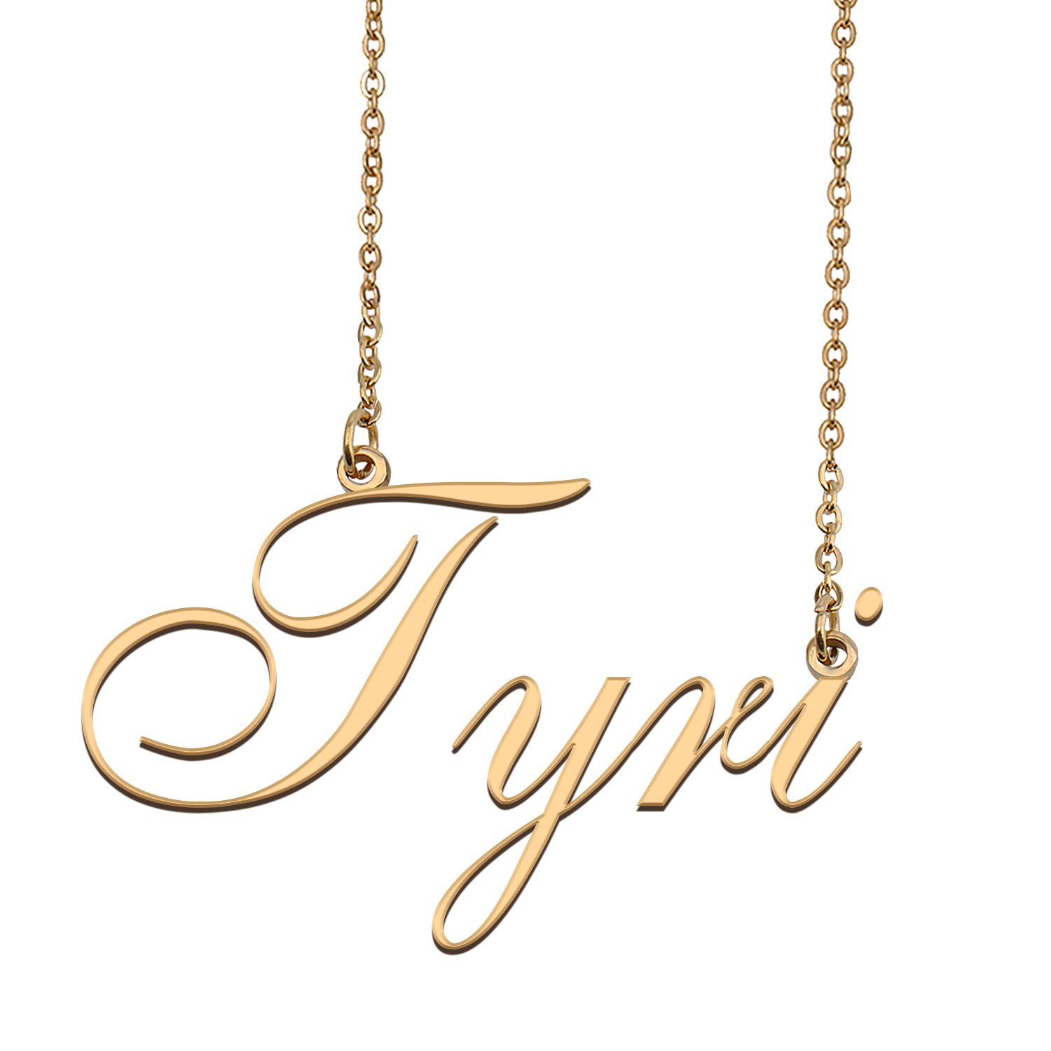 Custom Personalized Name Necklace in Golden Silver for Women Tyri