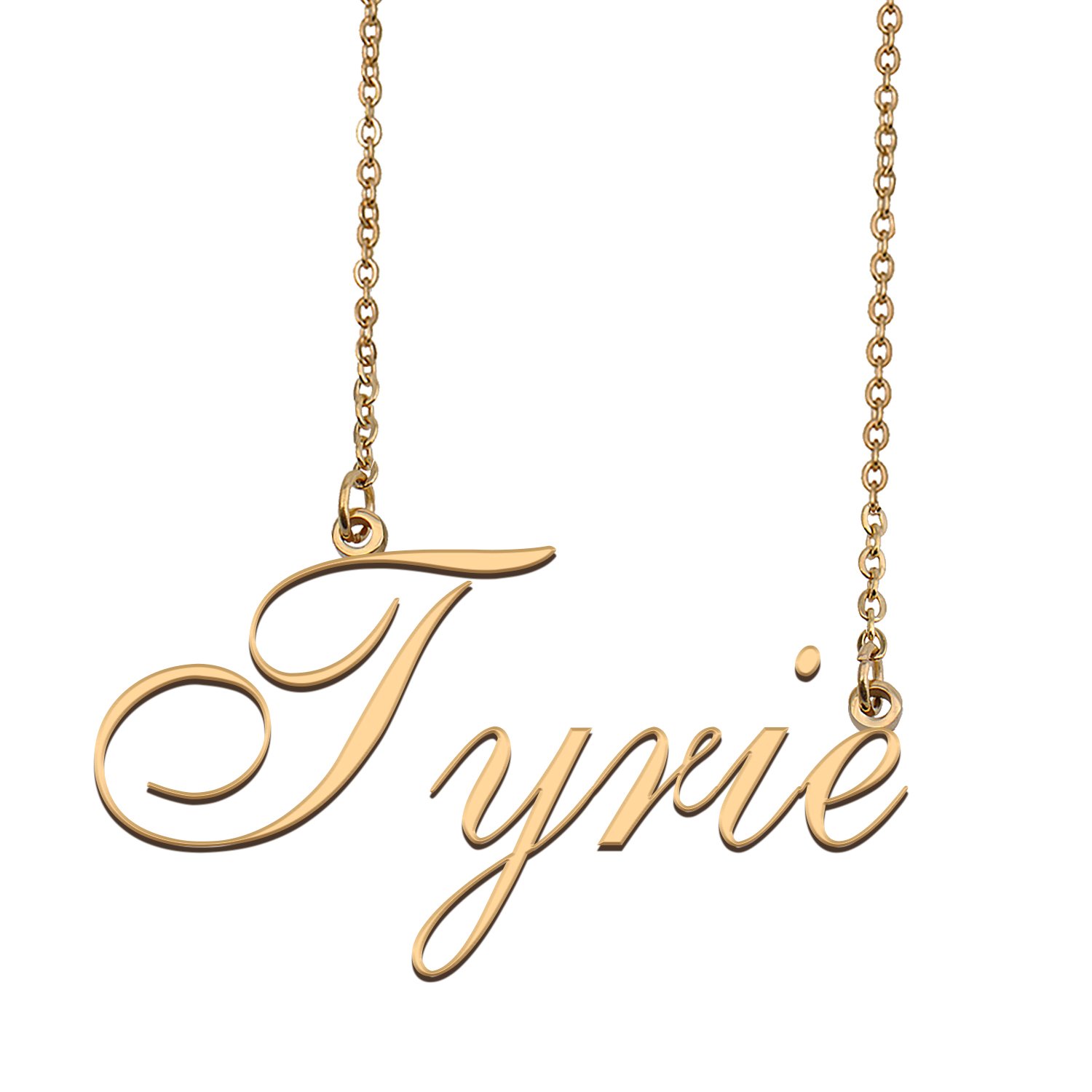 Custom Personalized Name Necklace in Golden Silver for Women Tyrie