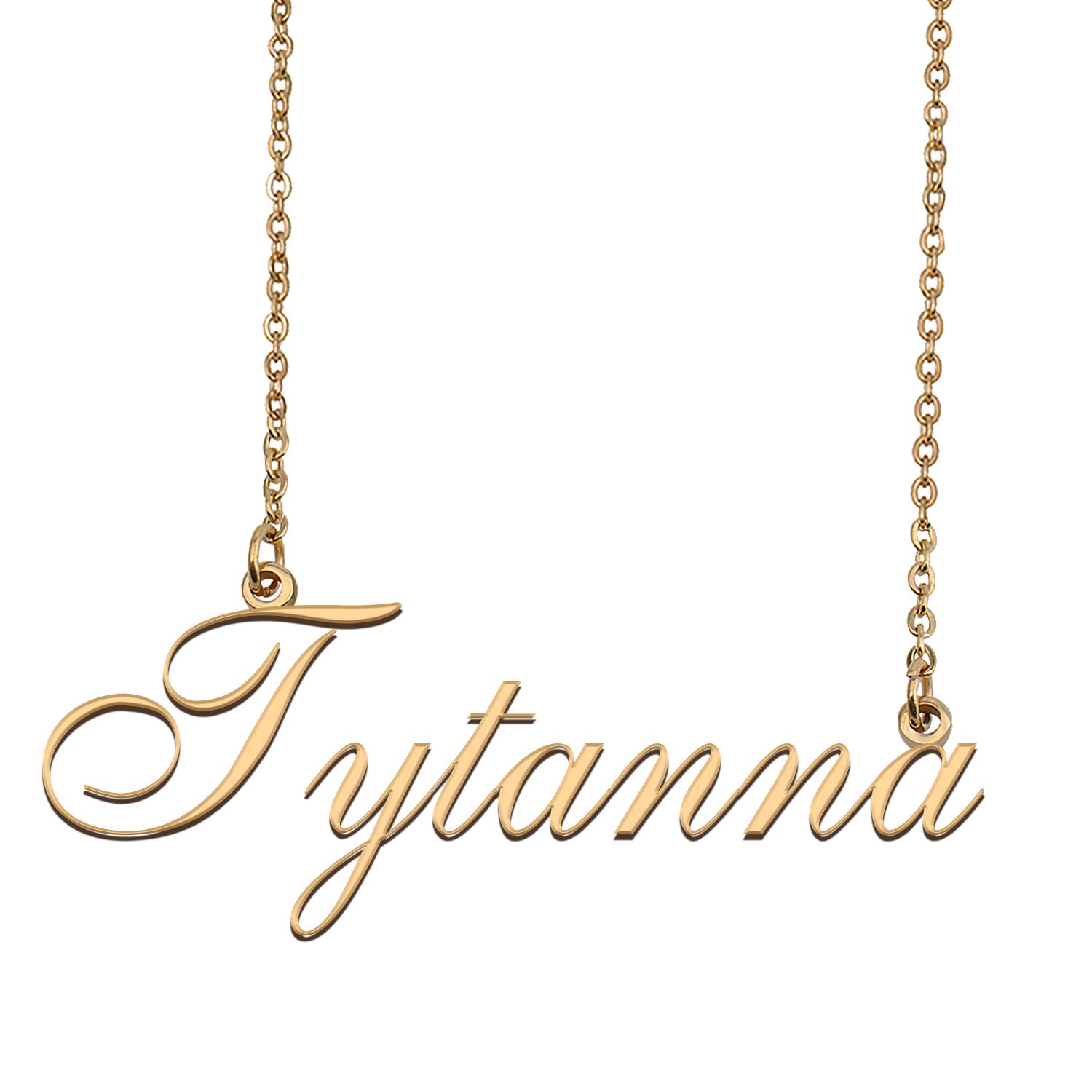 Custom Personalized Name Necklace in Golden Silver for Women Tytanna