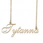 Custom Personalized Name Necklace in Golden Silver for Women Tytanna