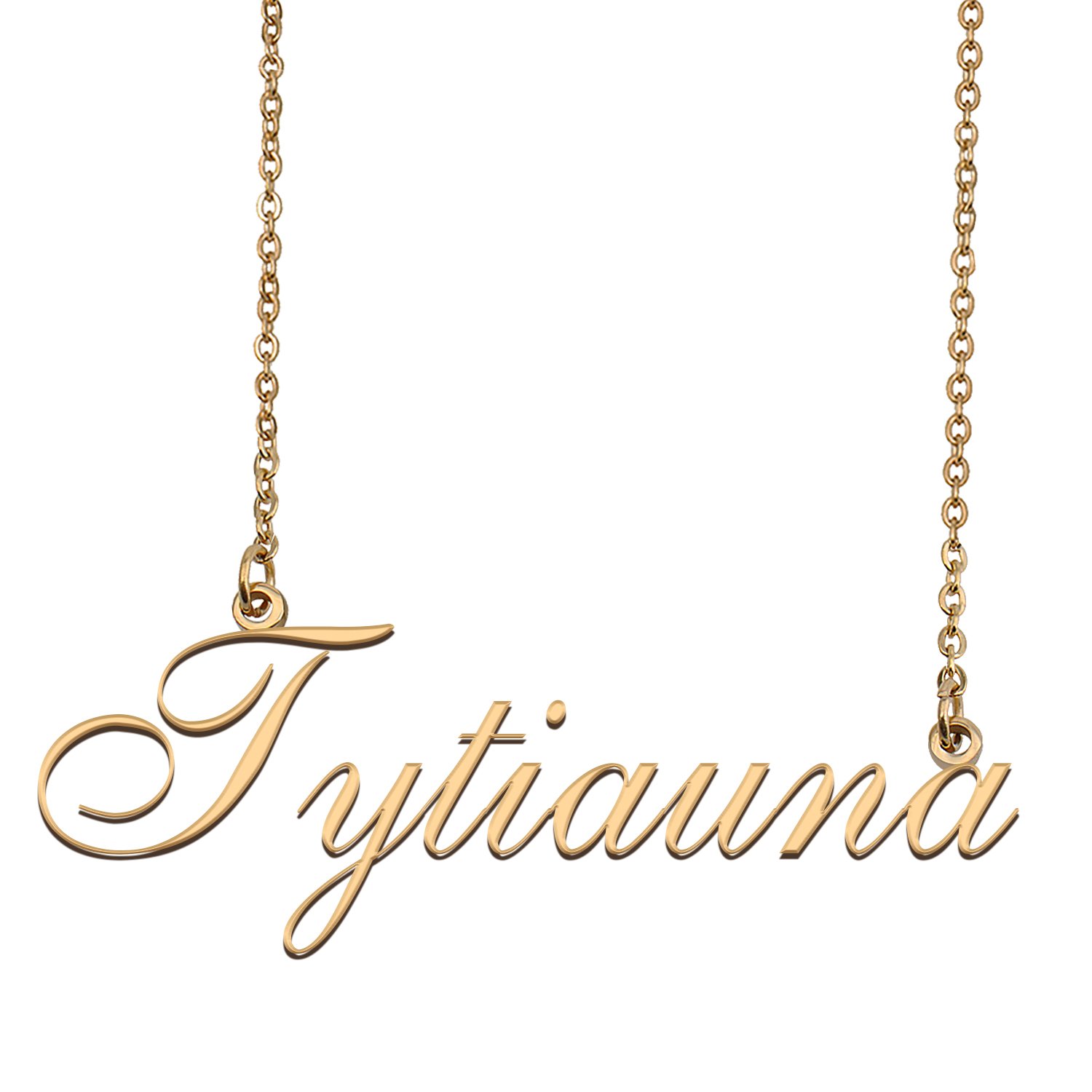 Custom Personalized Name Necklace in Golden Silver for Women Tytiauna