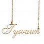 Custom Personalized Name Necklace in Golden Silver for Women Tywaun