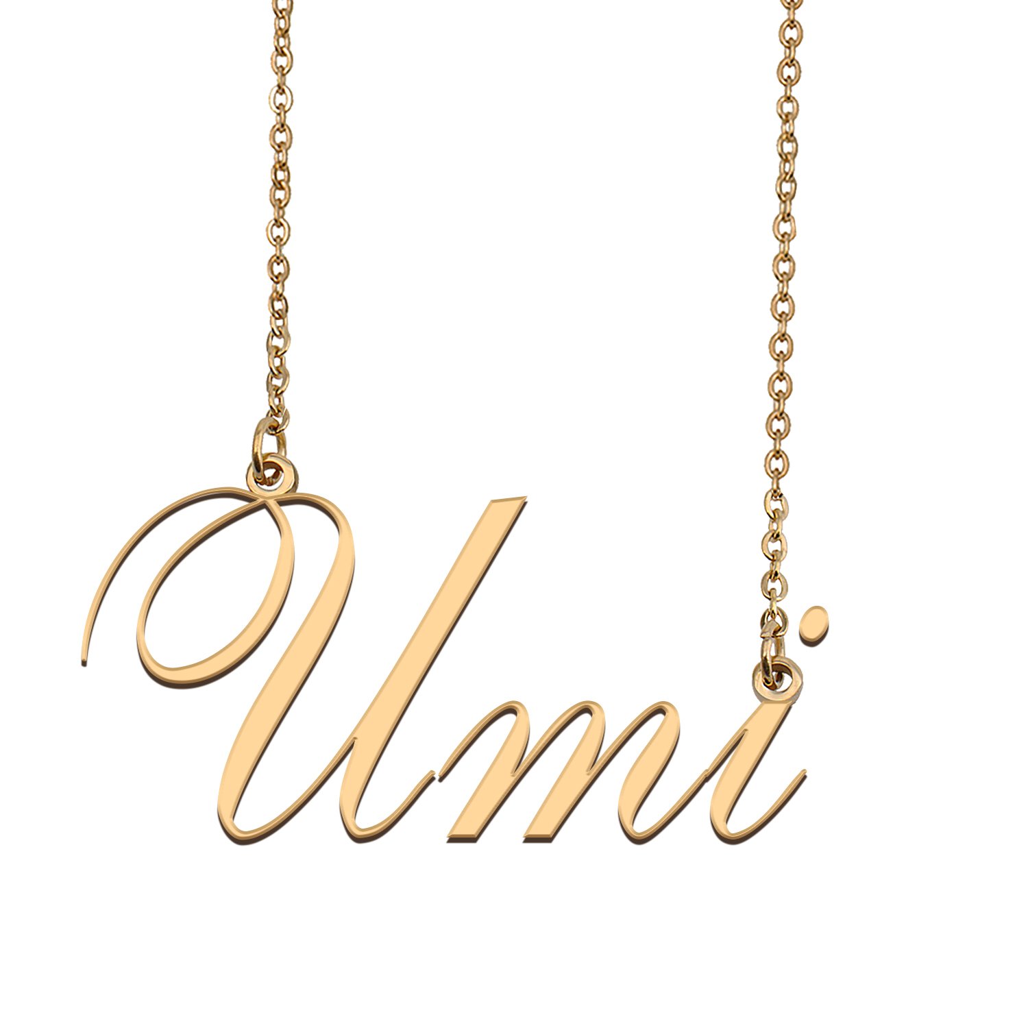 Custom Personalized Name Necklace in Golden Silver for Women Umi