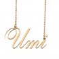 Custom Personalized Name Necklace in Golden Silver for Women Umi
