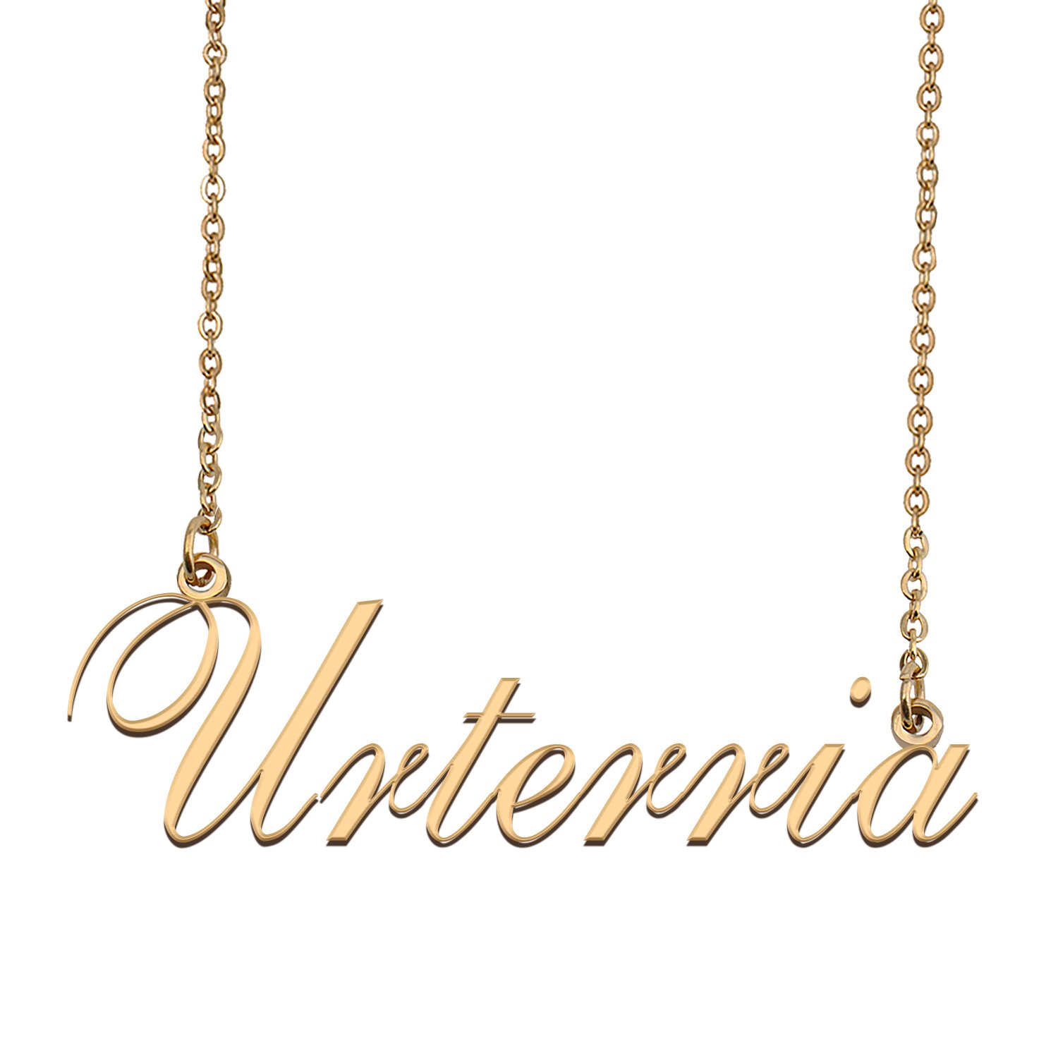 Custom Personalized Name Necklace in Golden Silver for Women Urterria