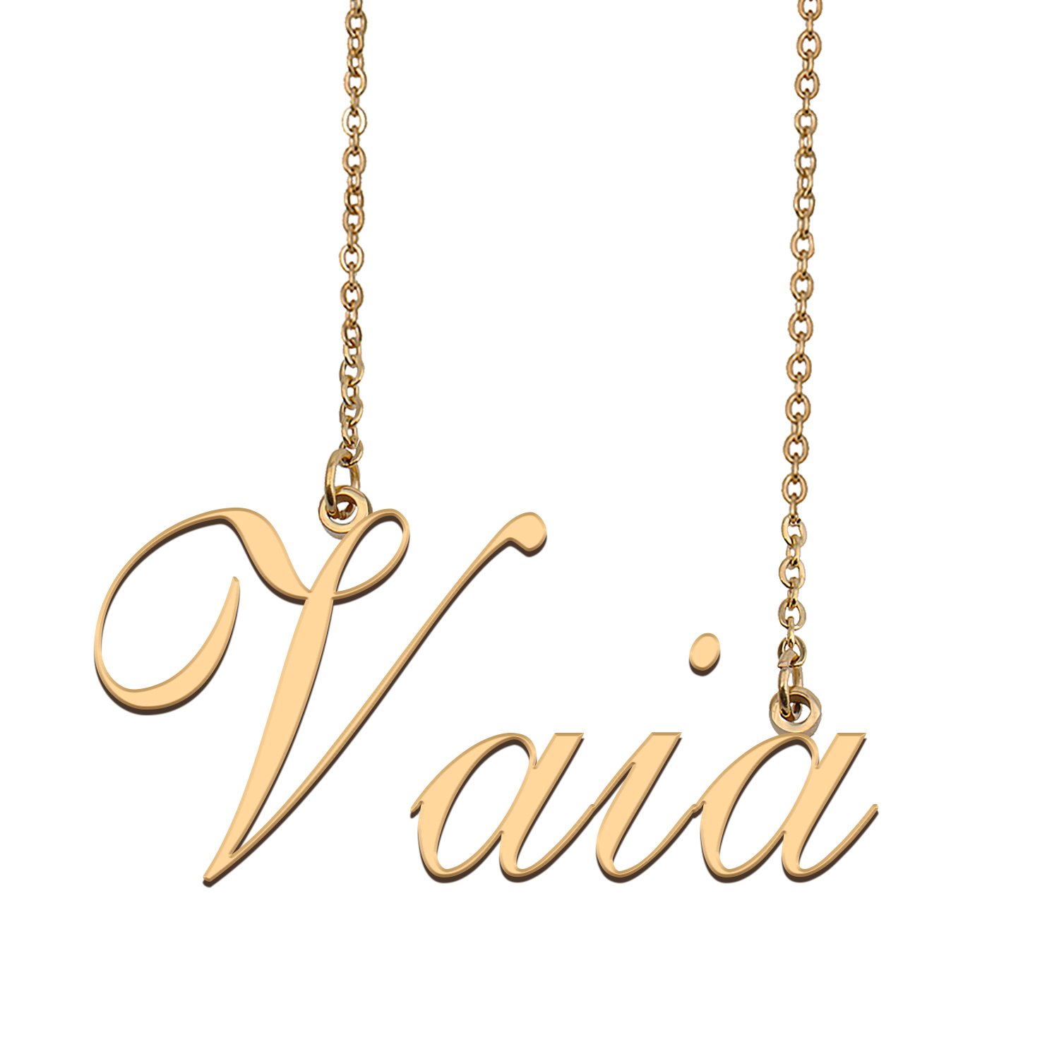 Custom Personalized Name Necklace in Golden Silver for Women Vaia