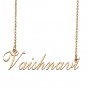 Custom Personalized Name Necklace in Golden Silver for Women Vaishnavi