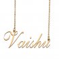 Custom Personalized Name Necklace in Golden Silver for Women Vaishu