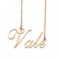 Custom Personalized Name Necklace in Golden Silver for Women Vale