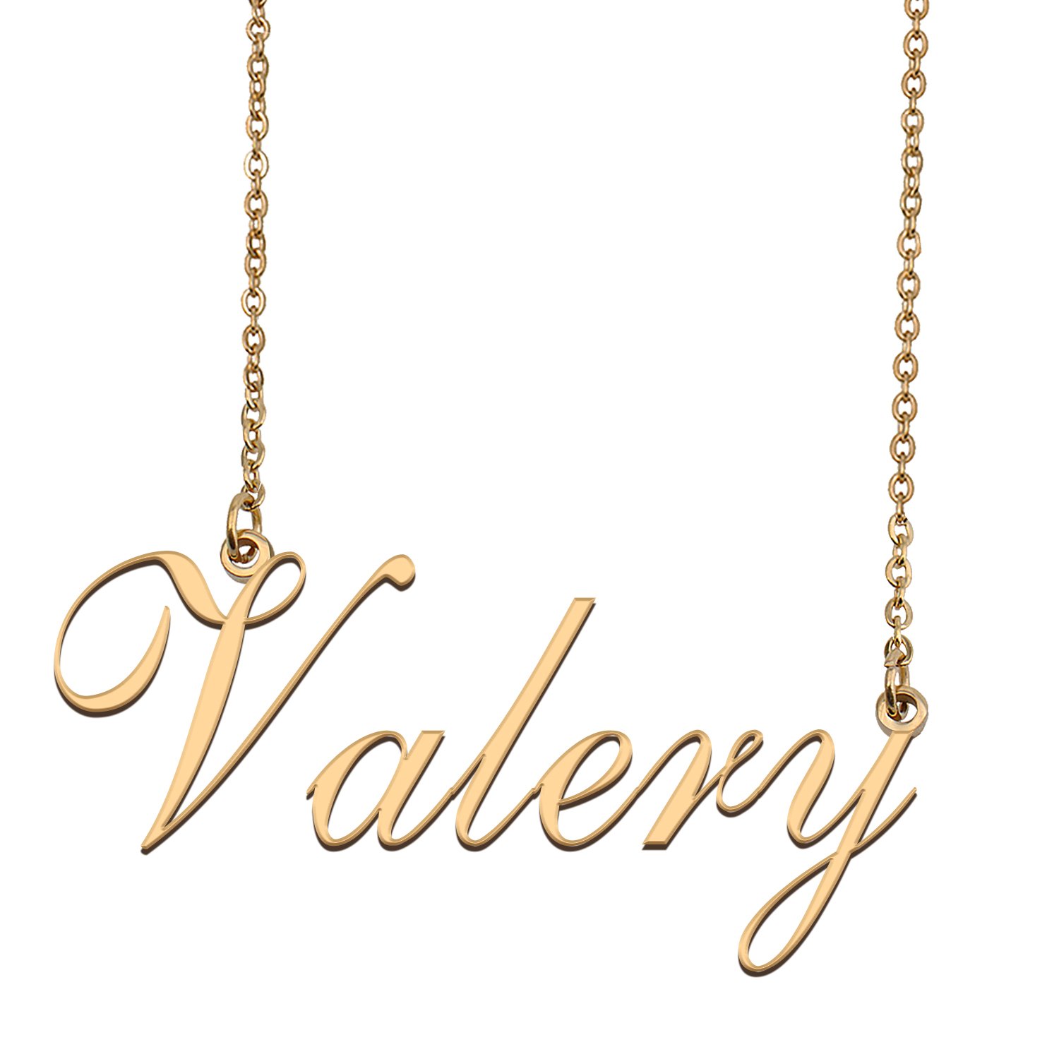 Custom Personalized Name Necklace in Golden Silver for Women Valery