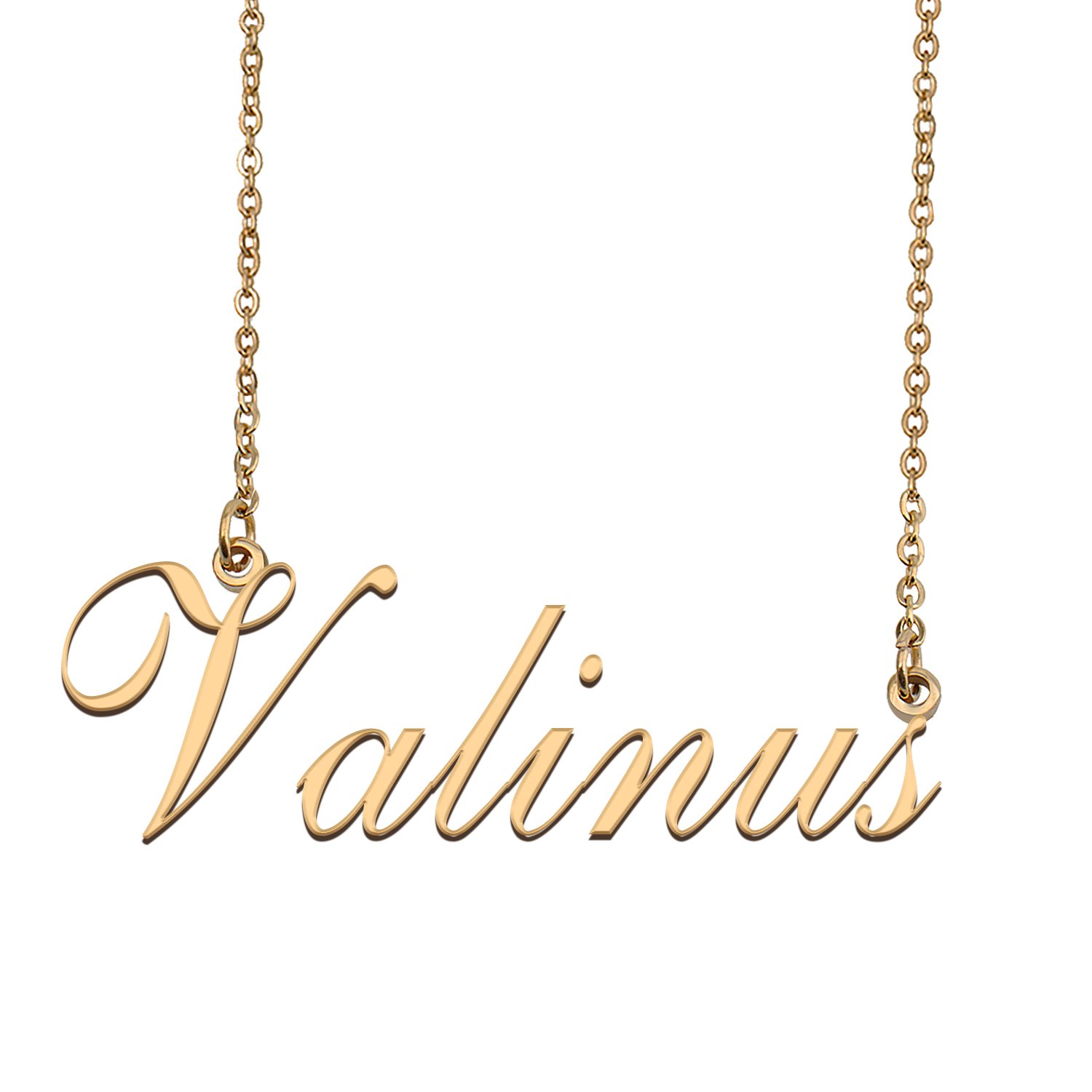 Custom Personalized Name Necklace in Golden Silver for Women Valinus