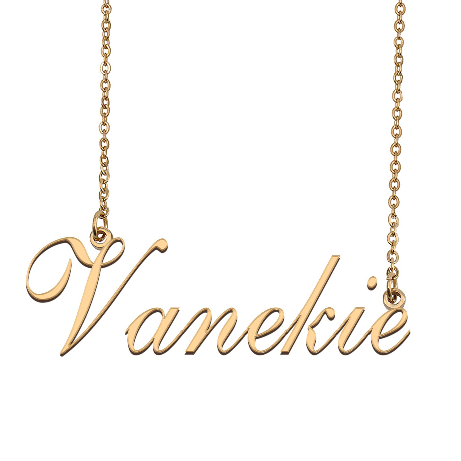 Custom Personalized Name Necklace in Golden Silver for Women Vanekie