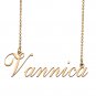 Custom Personalized Name Necklace in Golden Silver for Women Vannica