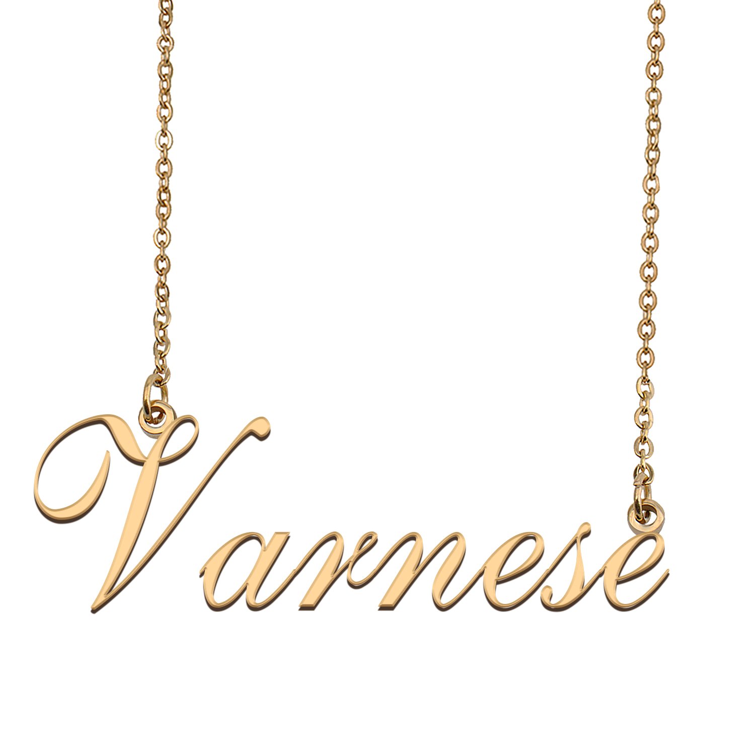 Custom Personalized Name Necklace in Golden Silver for Women Varnese