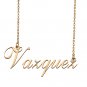 Custom Personalized Name Necklace in Golden Silver for Women Vazquez
