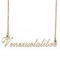 Custom Personalized Name Necklace in Golden Silver for Women Venezuelalibre