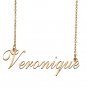 Custom Personalized Name Necklace in Golden Silver for Women Veronique